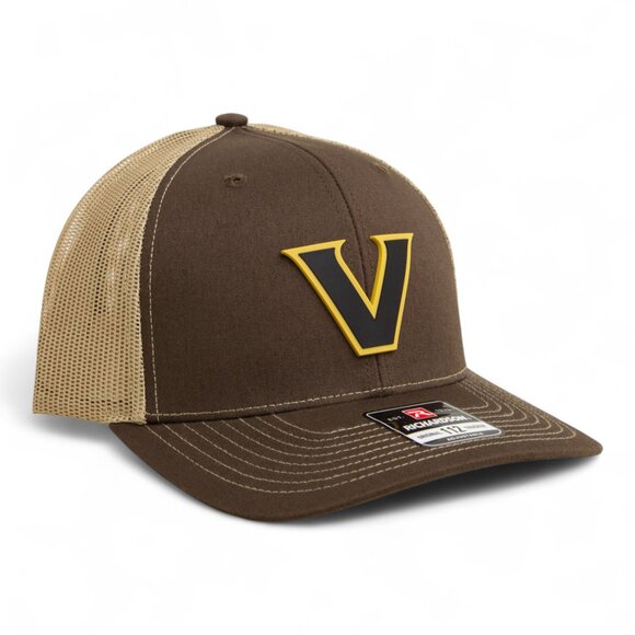Vanderbilt Commodores Black 3D Snapback Trucker Hat- Brown/ Tan - Picture 1 of 3